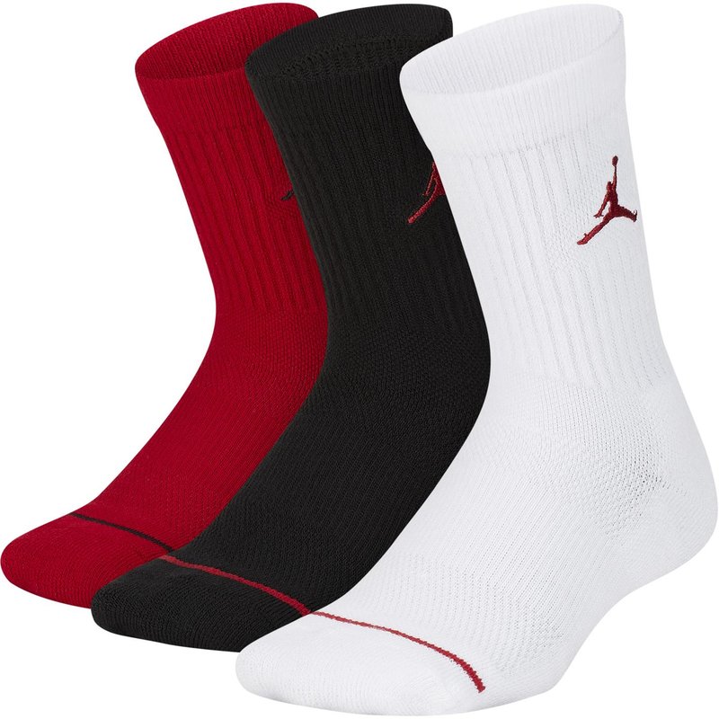 Air Jordan 3 Pack Crew Socks Juniors
