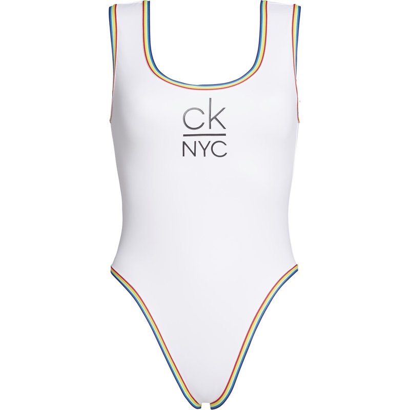 Calvin Klein Neck One Piece Swimsuit