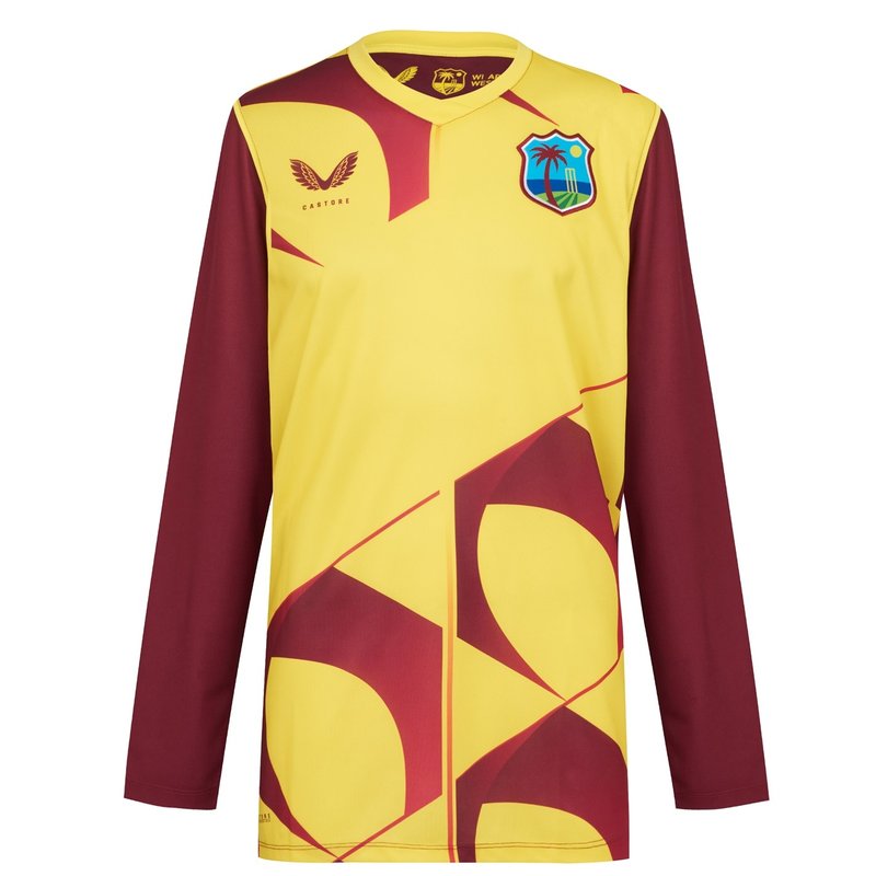 Castore West Indies T20 LS T Shirt Mens