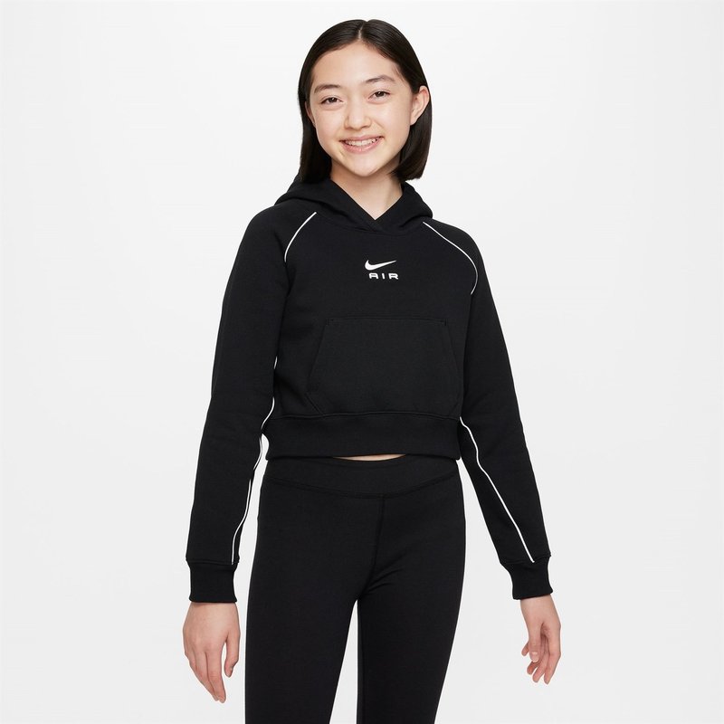 Nike Air Big Kids (Girls) French Terry Crop Hoodie