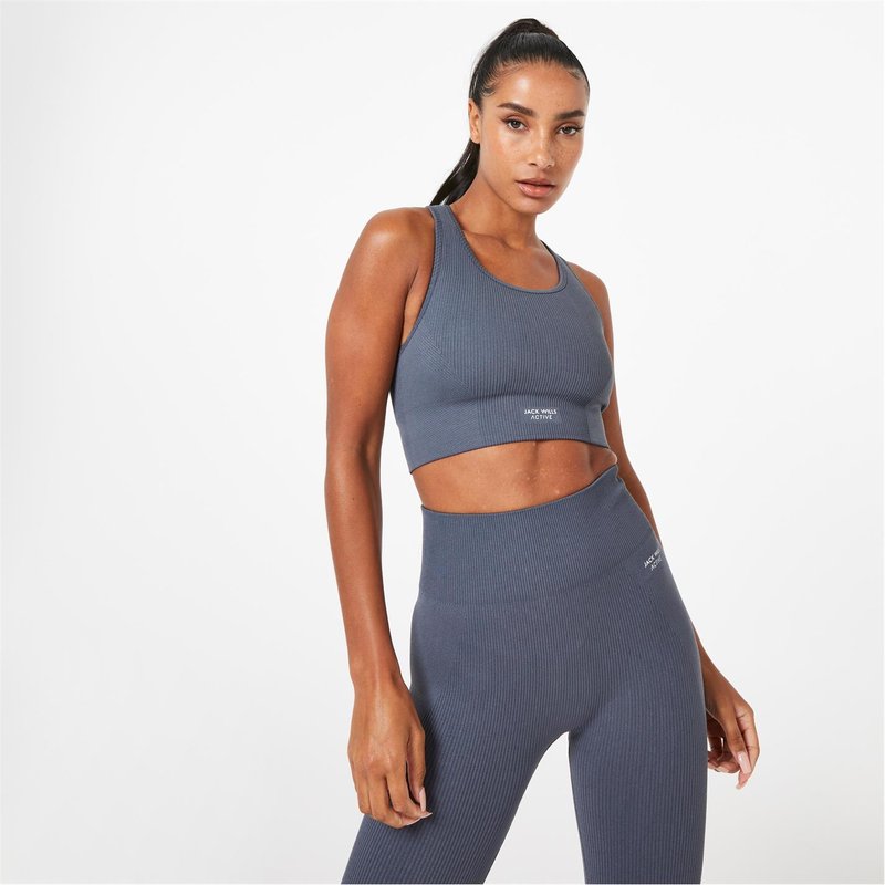 Jack Wills Active Seamless Ribbed Sports Bra