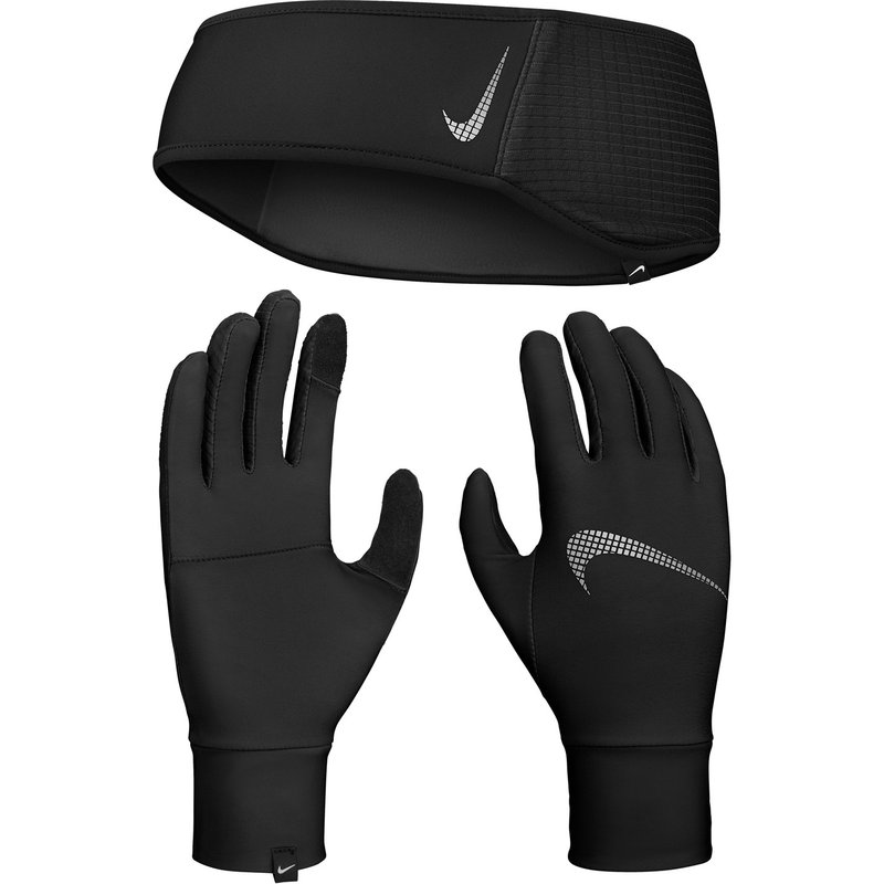 Nike Dri FIT Lightweight Fleece Headband and Glove Set