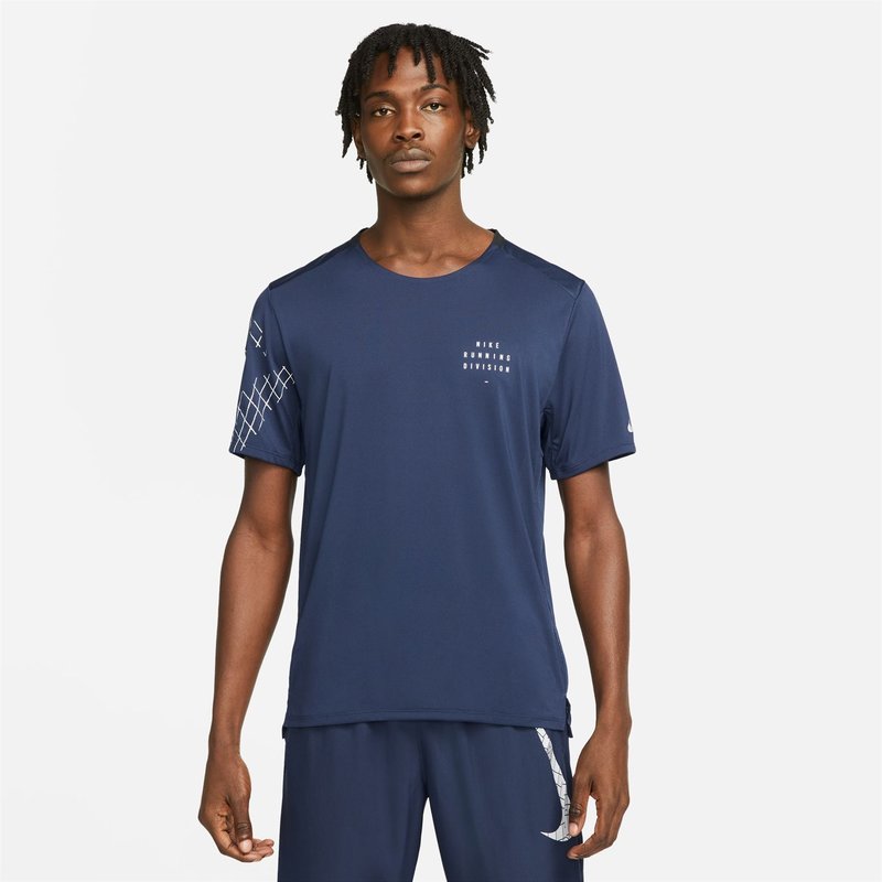 Nike Dri FIT Run Division Rise 365 Mens Flash Short Sleeve Running Top