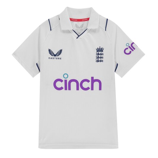 Castore England Test Polo Shirt Juniors
