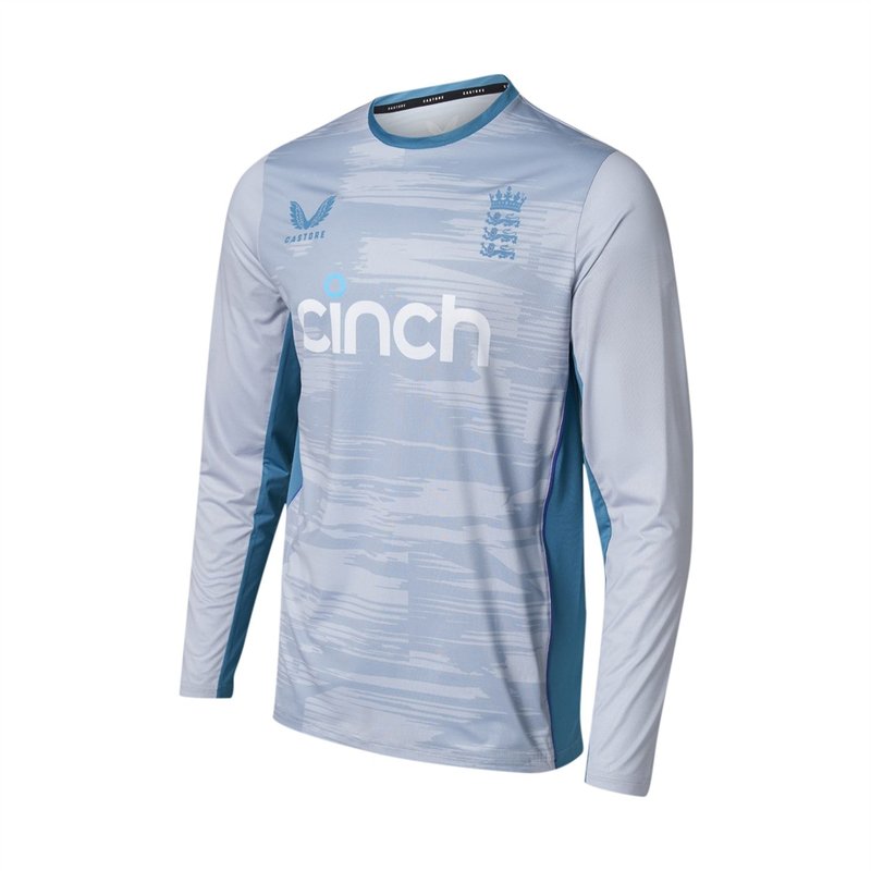 Castore England Cricket Long Sleeve Training Top Mens
