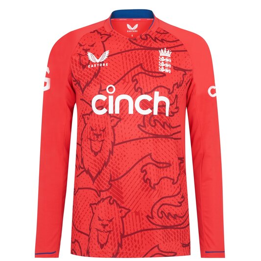 Castore England Cricket T20 Long Sleeve Shirt Mens