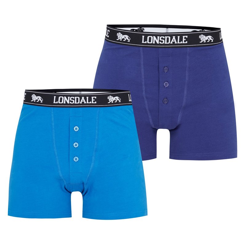Lonsdale 2 Pack Boxers Mens