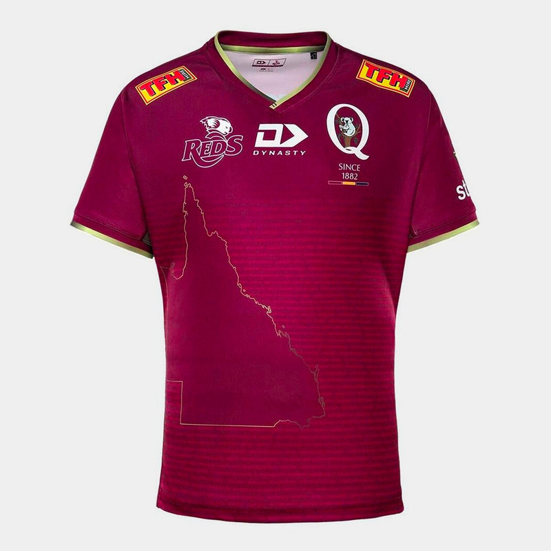 Dynasty Sport Sport Queensland Reds Home Mens Rugby Shirt 2022