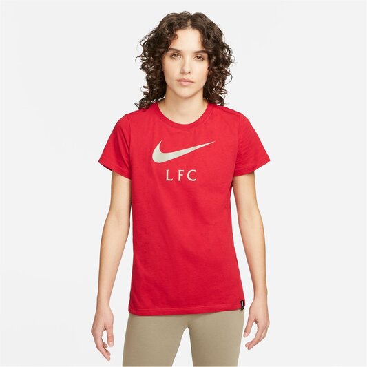 Nike Liverpool Swoosh T Shirt Ladies