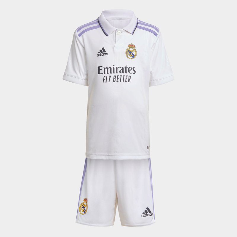 adidas Real Madrid Home Infant Boys Mini Kit