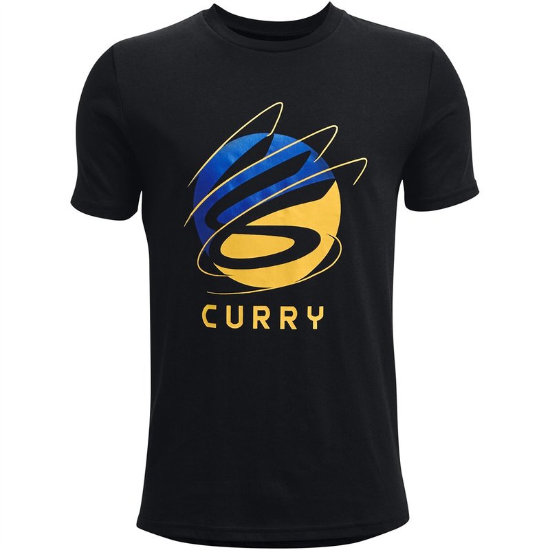 Under Armour Curry Logo T Shirt Junior Boys