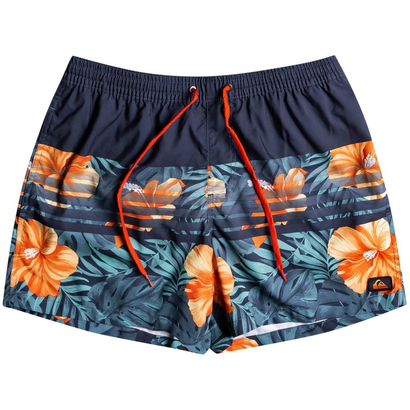 Quiksilver Floral Stripe Swim Shorts Mens