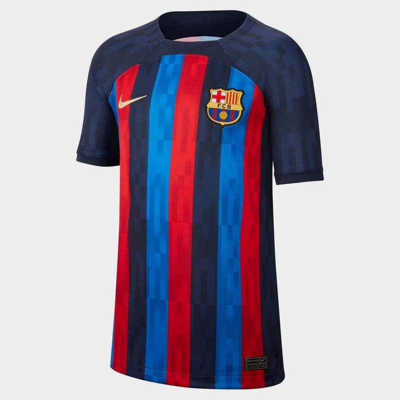 Nike Barcelona Home Shirt 2022 2023 Junior Boys