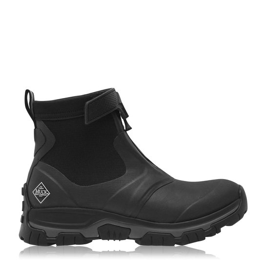 Muck Boot Mens Apex Zip Short Boots - Black