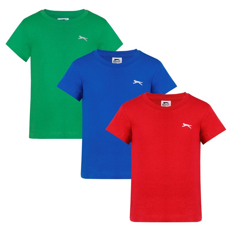 Slazenger 3 Pack Plain Tee Infants