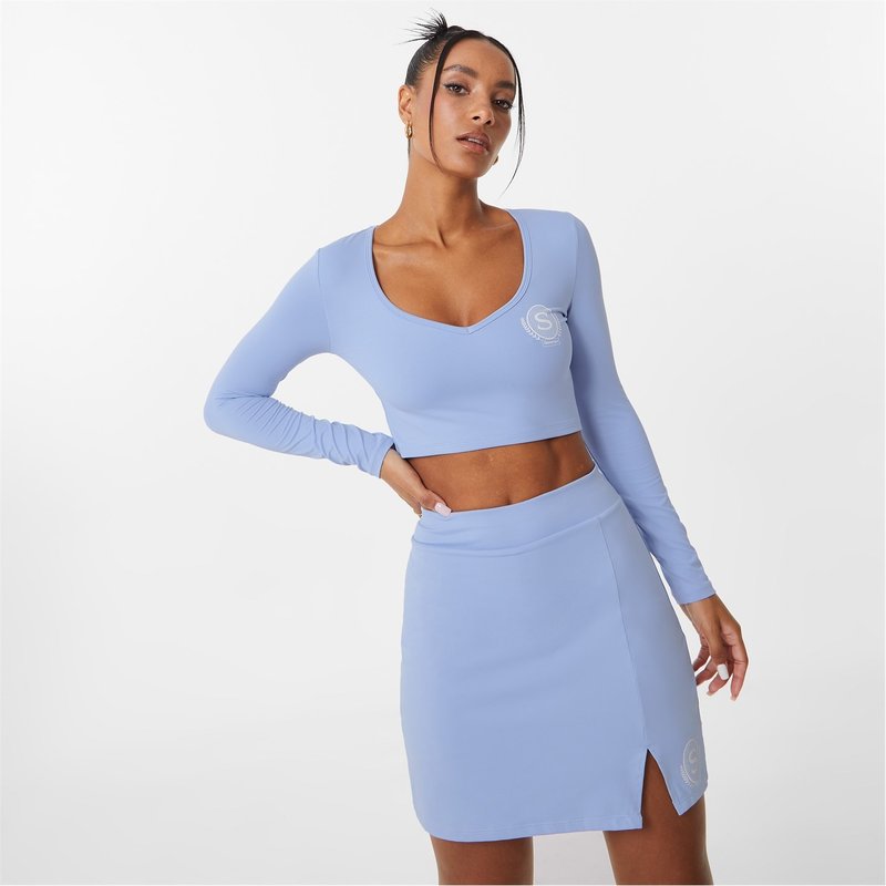Slazenger Long Sleeve Notch Top