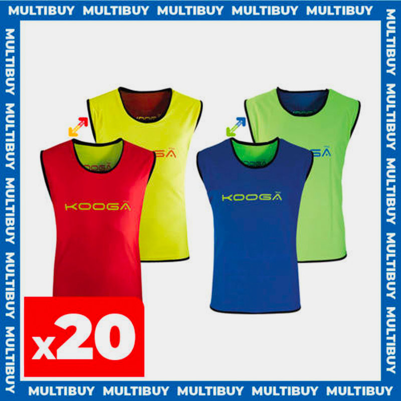 Kooga 20 x Reversible Training Bibs Senior