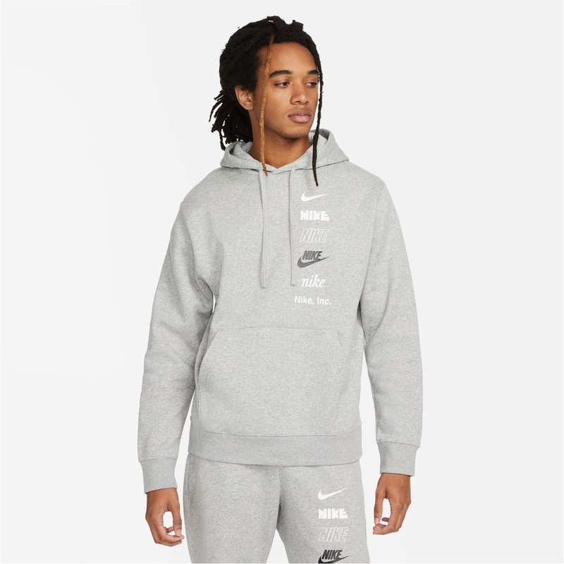 Nike Club Fleece+ Mens Brushed Back Pullover Hoodie
