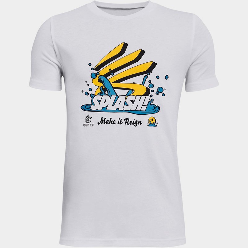 Under Armour Steph Curry Splash Short Sleeve T Shirt Junior Boys