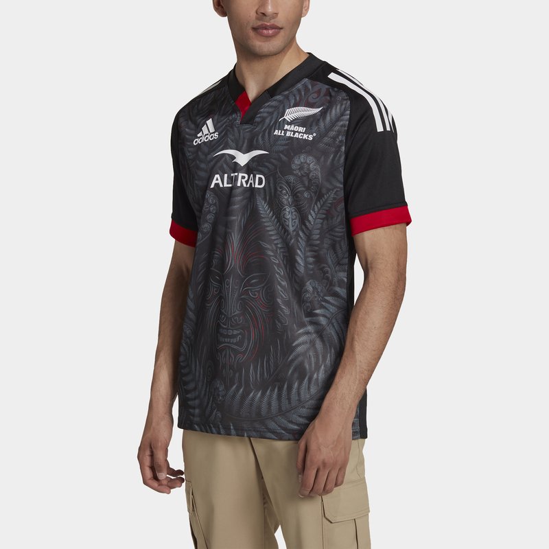 adidas 2022 Maori All Blacks Mens Rugby Shirt