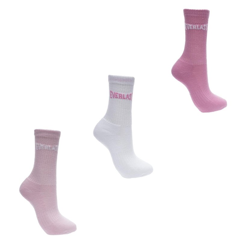 Everlast 3 Pack Crew Socks