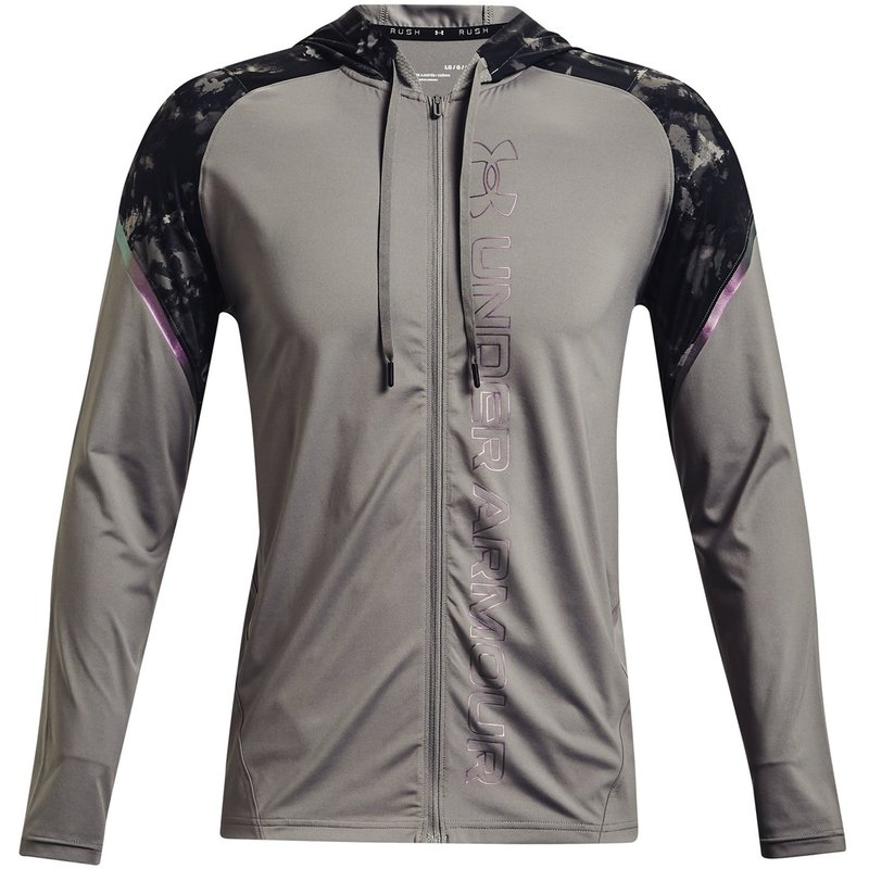 Under Armour Armour Rush Full Zip Print Hoodie Mens