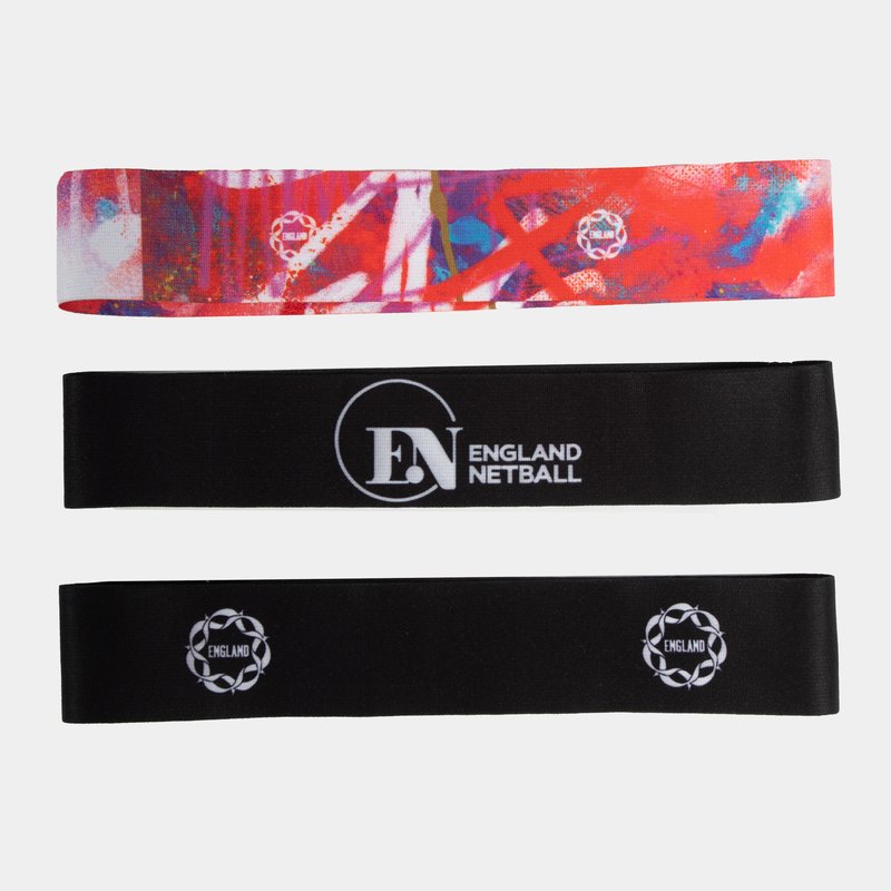 England Netball 3Pk Headbands