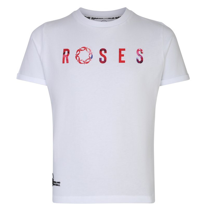 England Netball Roses Graffiti Supporters T Shirt Jnr