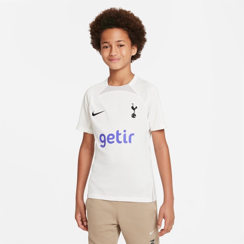 Nike Tottenham Hotspur Strike Short Sleeve Football Top 2022 2023 Juniors