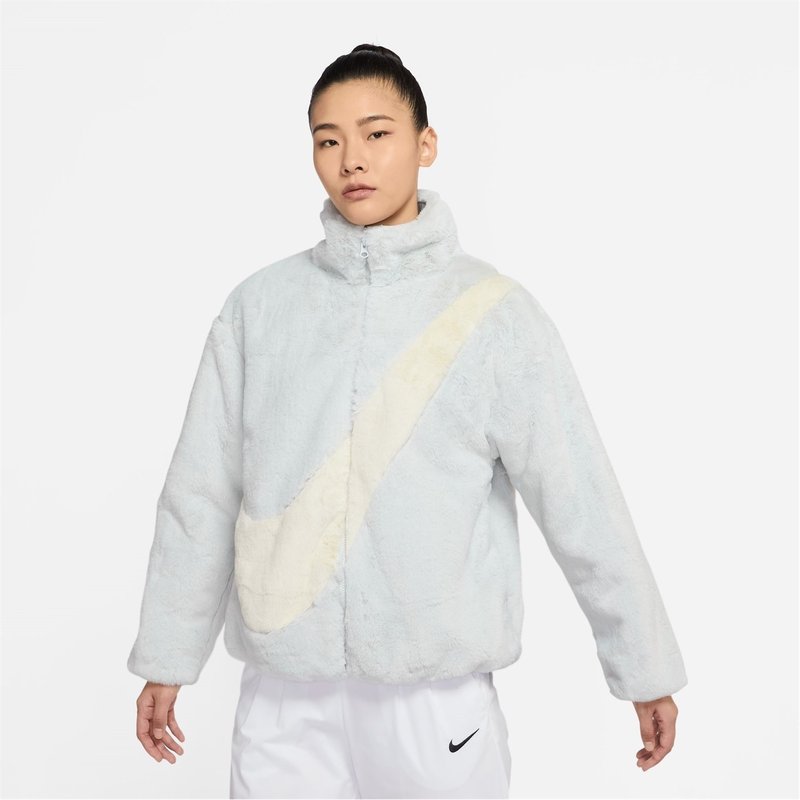 Nike Faux Fur Jacket Womens