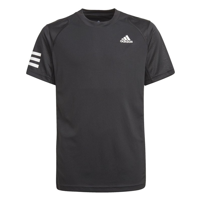 adidas CLUB 3 Stripe T Shirt Junior Boys