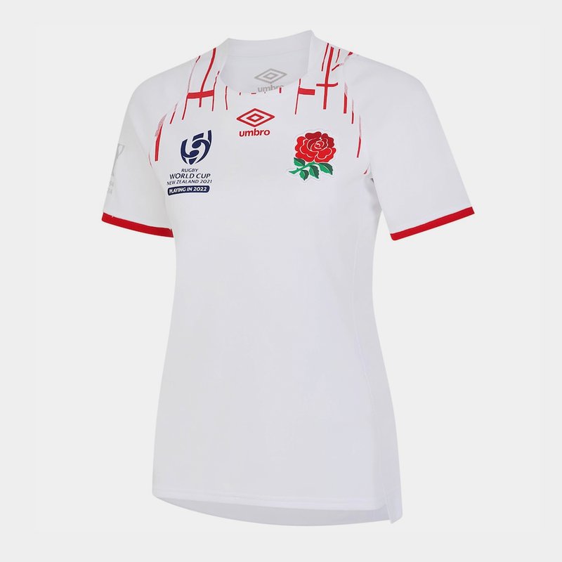 Umbro England 2022 RWC Home Rugby Shirt Womens