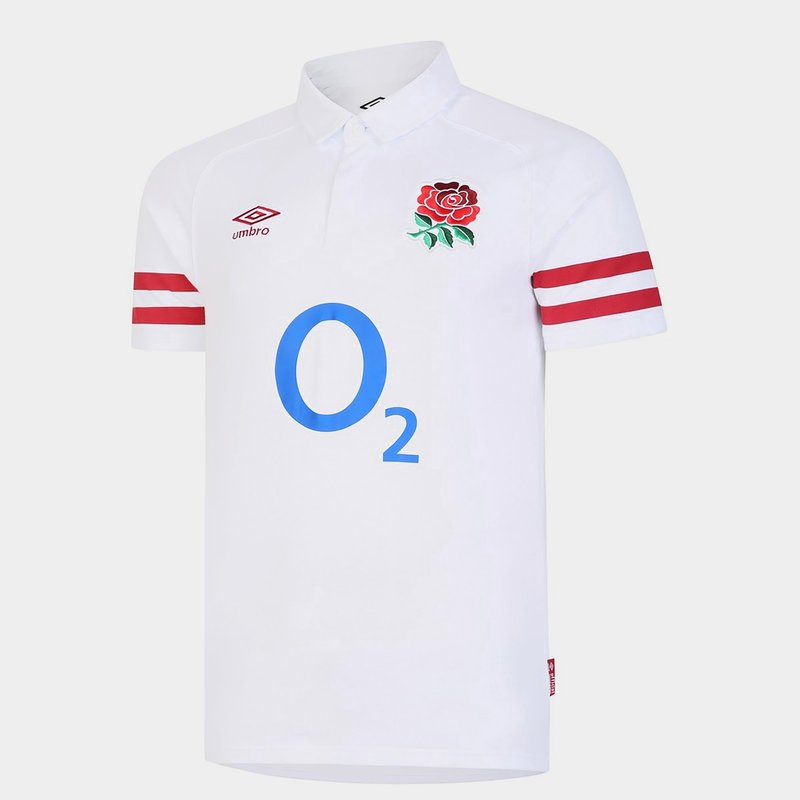 Umbro England Home Classic S/S Rugby Shirt 2022 2023 Mens