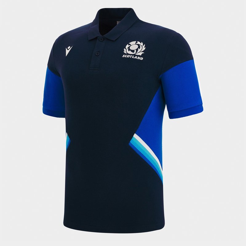 Macron Scotland 22/23 Mens Polo Rugby Shirt