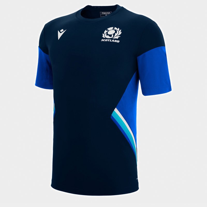 Macron Scotland 22/23 Mens Rugby Training T-Shirt