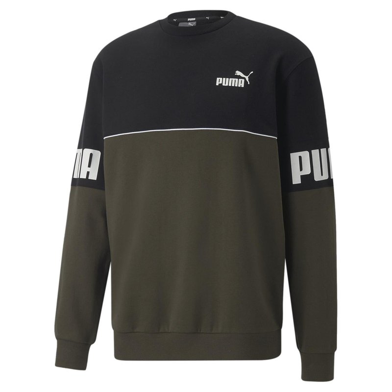 Puma Colour Block Crew Sweatshirt Mens