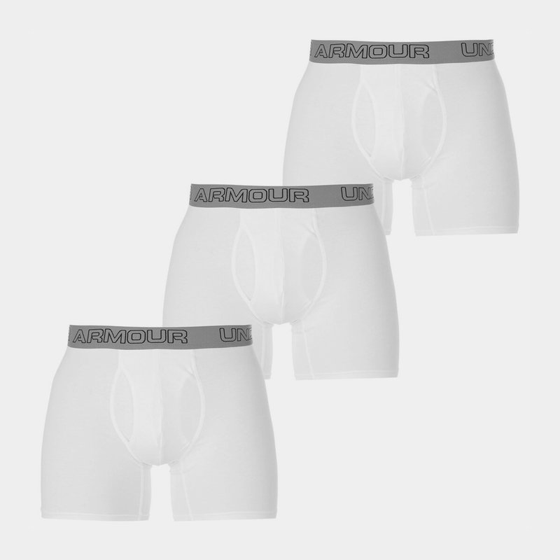 Under Armour 3 Pack Cotton Boxers Mens