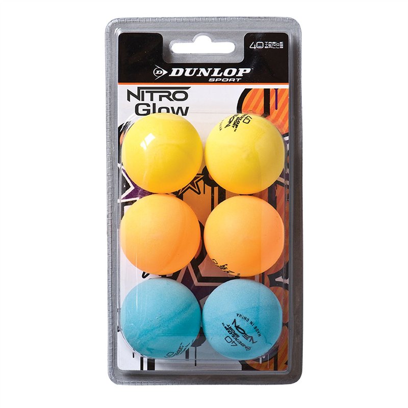 Dunlop Nitro Glow Table Tennis Balls