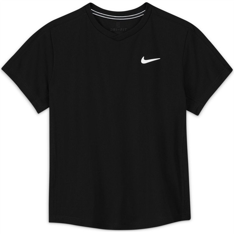 Nike Court Dri FIT Victory Short Sleeve Tennis Top Boys