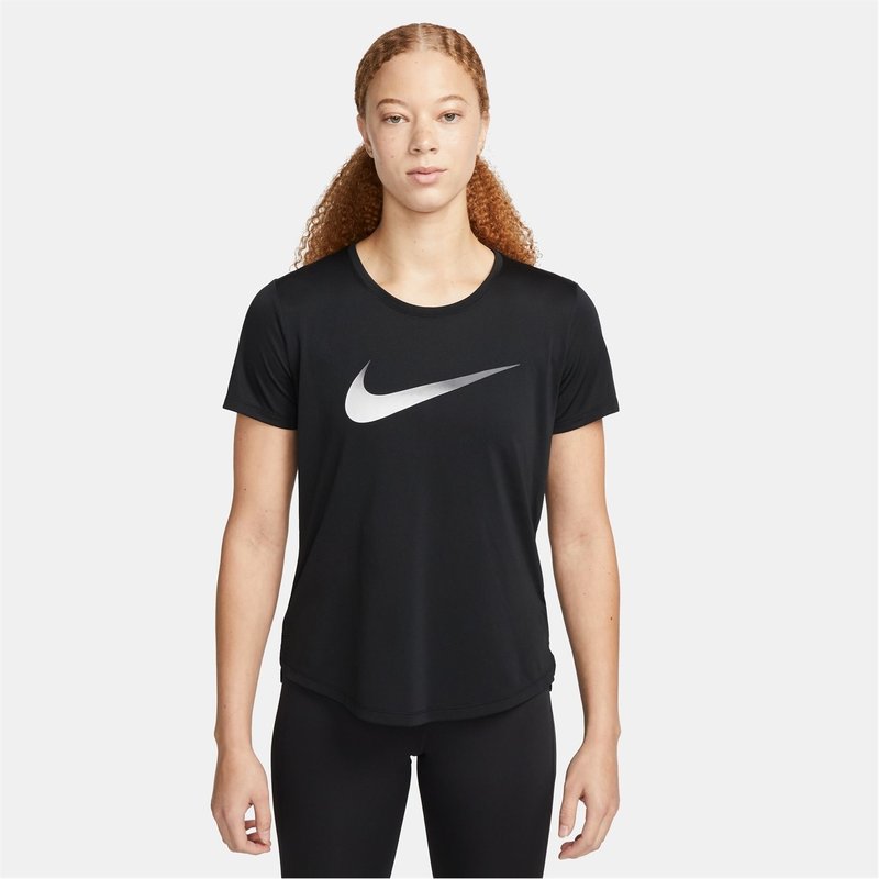 Nike One Dri FIT Swoosh Womens Short Sleeved Top