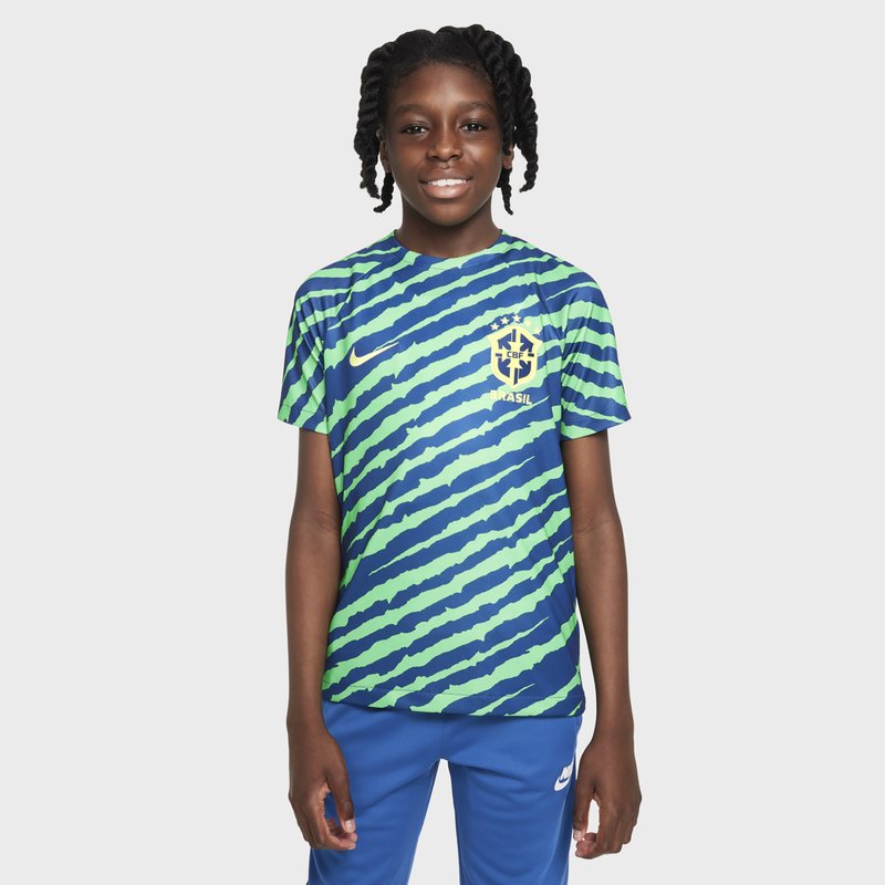 Nike Brazil Pre Match Shirt 2022 2023 Kids