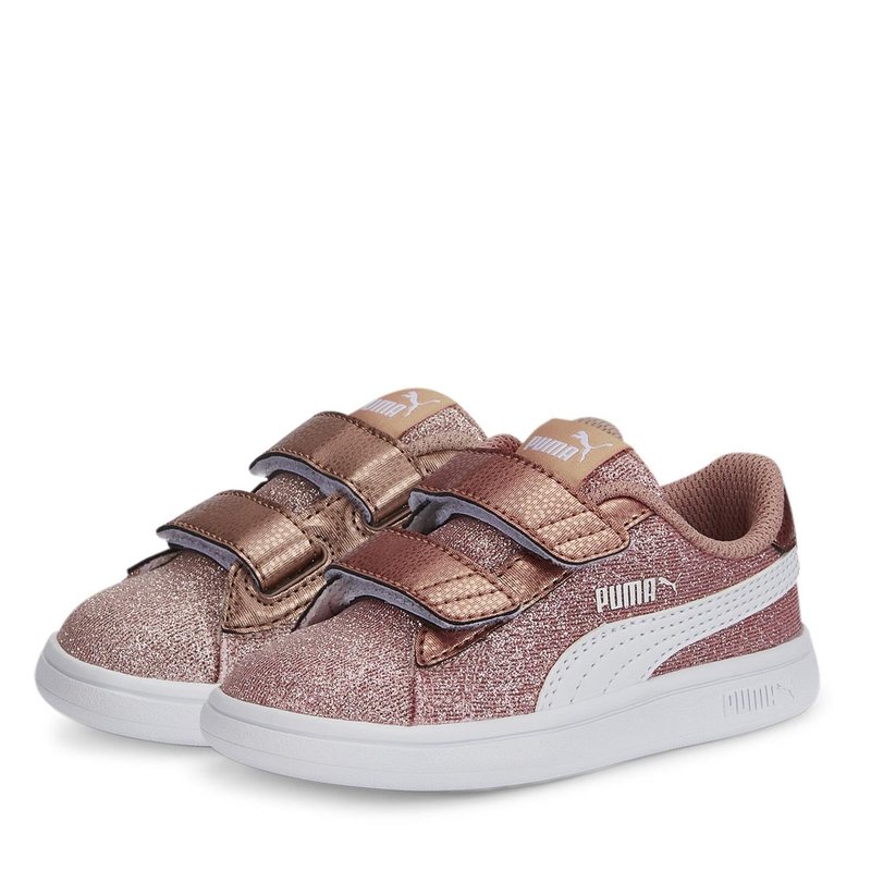 Puma Smash V2 Glitz Infant Girls Trainers