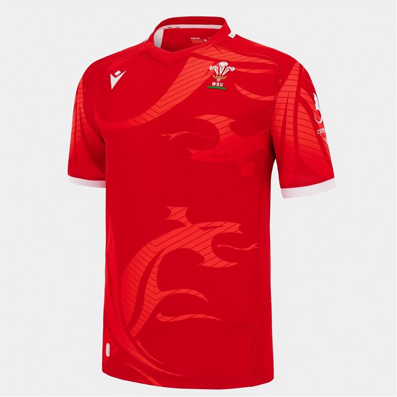Macron Wales 2022 CWG Home Mens Rugby Shirt