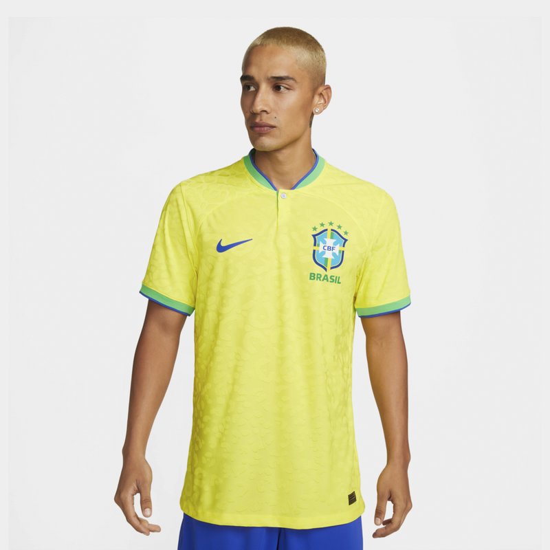 Nike Brazil Authentic Home Shirt 2022 2023 Adults