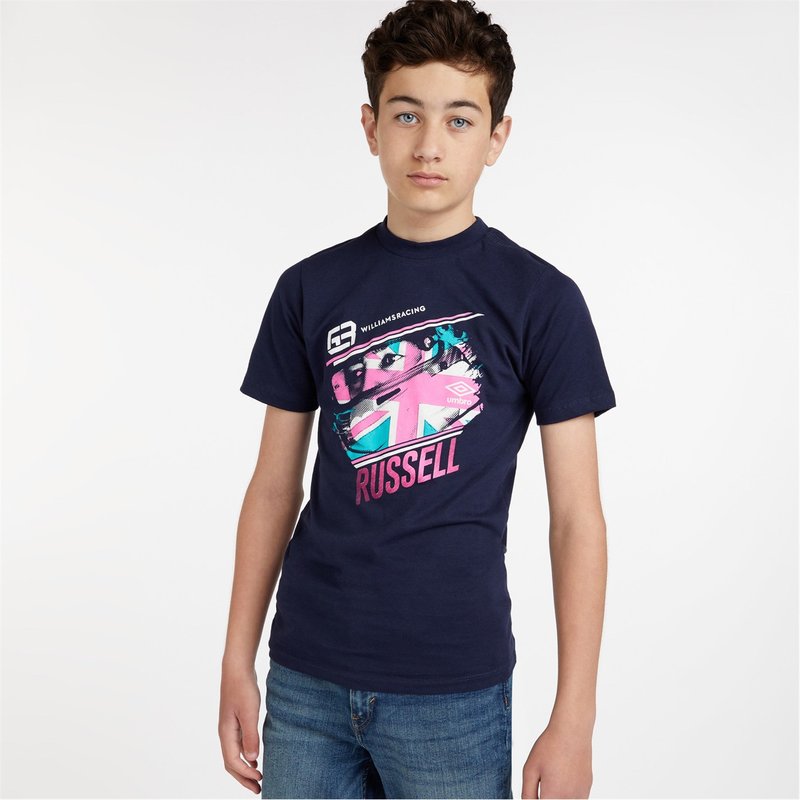 Umbro George Russell Flag T Shirt Junior Boys