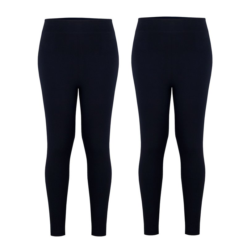 LA Gear 2 Pack High Waisted Leggings Junior Girls