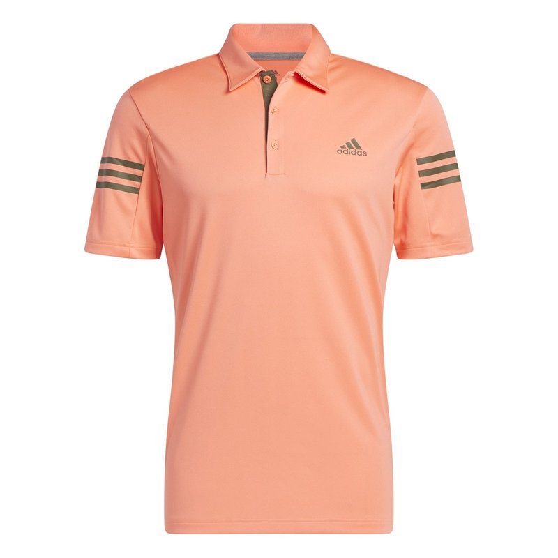 adidas 3 Stripe Polo Shirt Mens