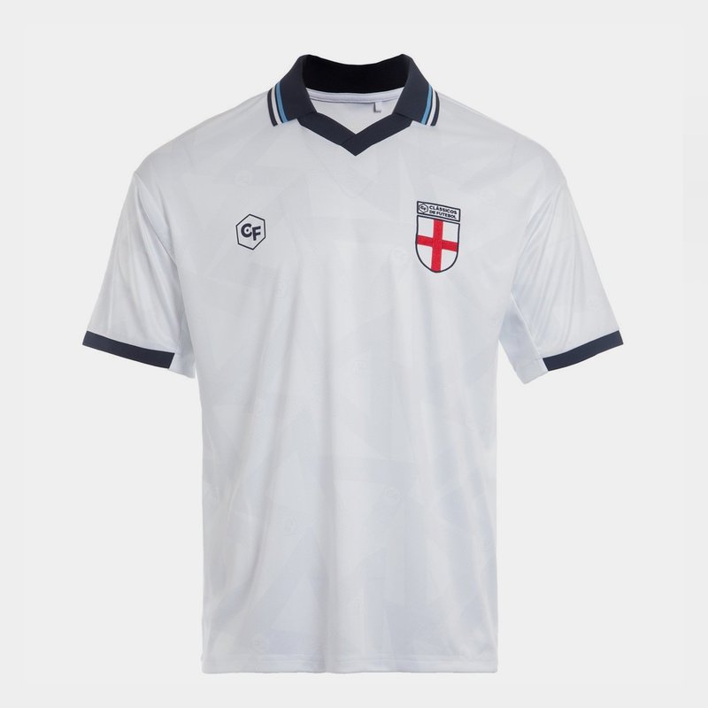 Classicos de Futebol England Retro Fan Shirt Mens