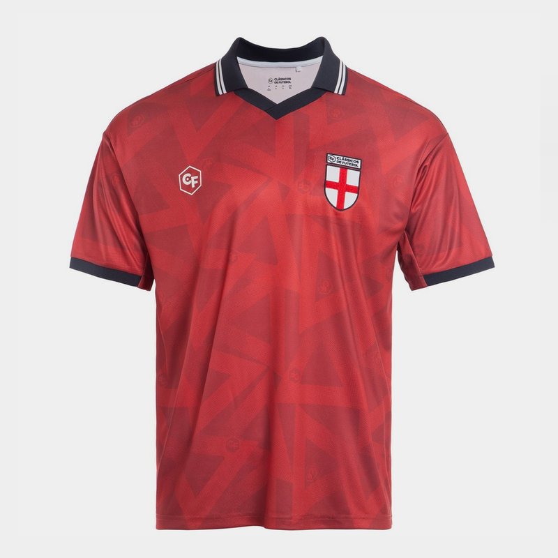 Classicos de Futebol England Retro Fan Shirt Mens