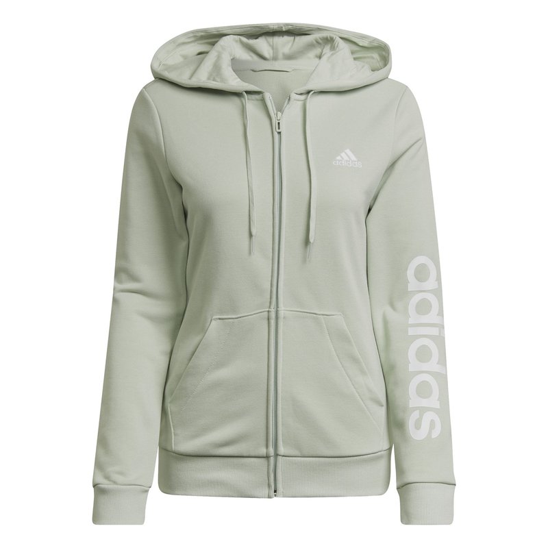 adidas Full Zip Logo Hoodie Womens